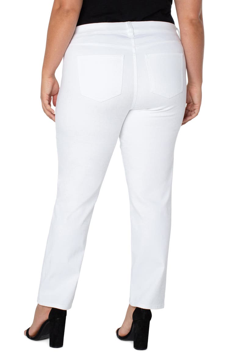 Gia Glider Pull-On Slim Jeans, Alternate, color, BRIGHT WHITE