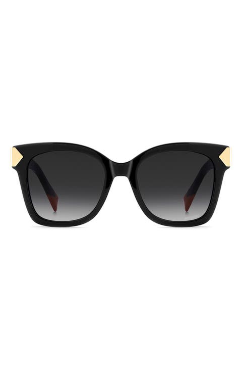 52mm Gradient Square Sunglasses