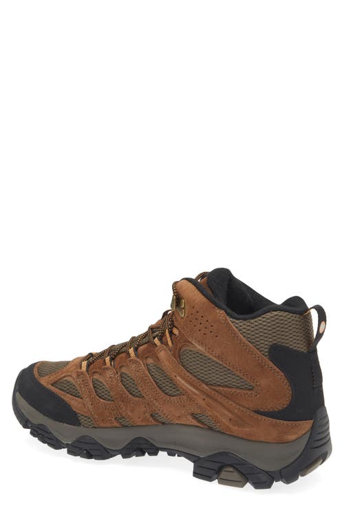Merrell Moab 3 Mid Waterproof Hiking Shoe In Earth