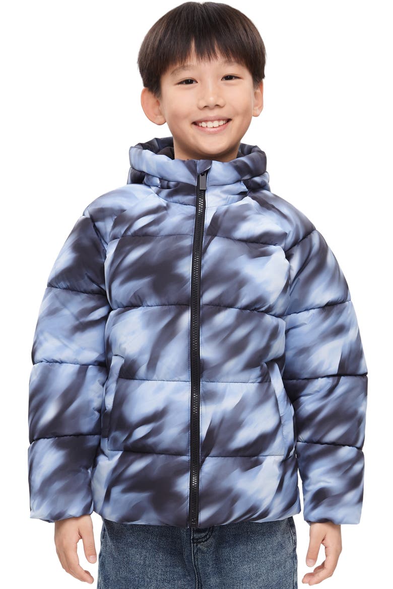 Kids' Shield Puffer Jacket, Main, color, Twilight Marble
