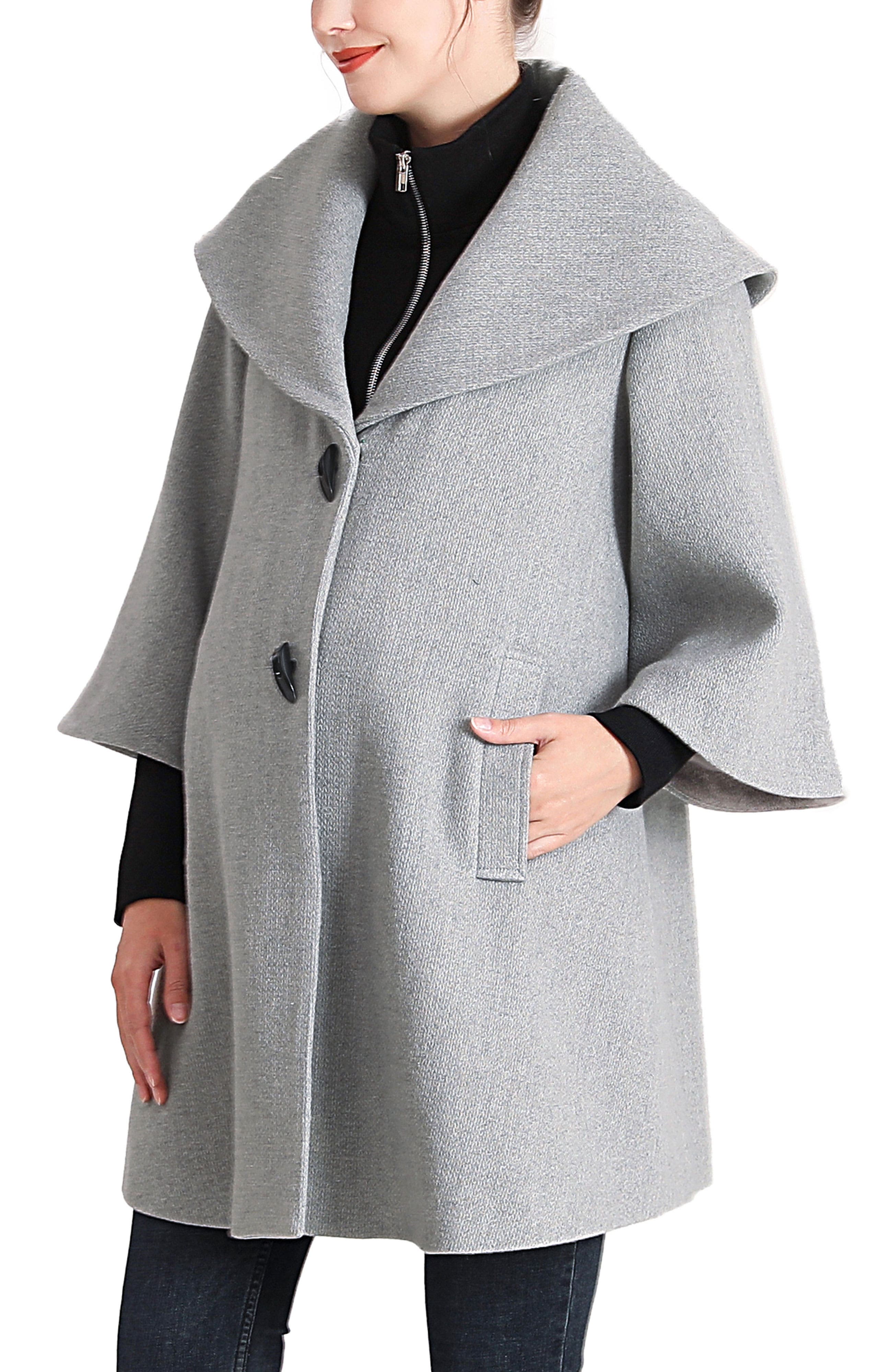 Aanya Maternity  A-Line Wool Coat with Removable Bib - image 2