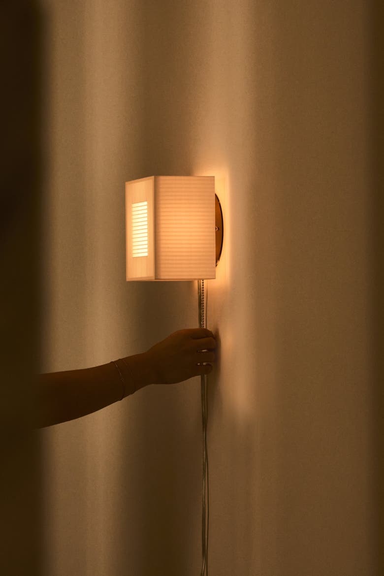 Palindrome Sconce, Alternate, color, White