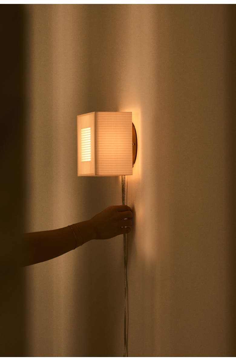 WOOJ DESIGN Palindrome Sconce, Alternate, color, White