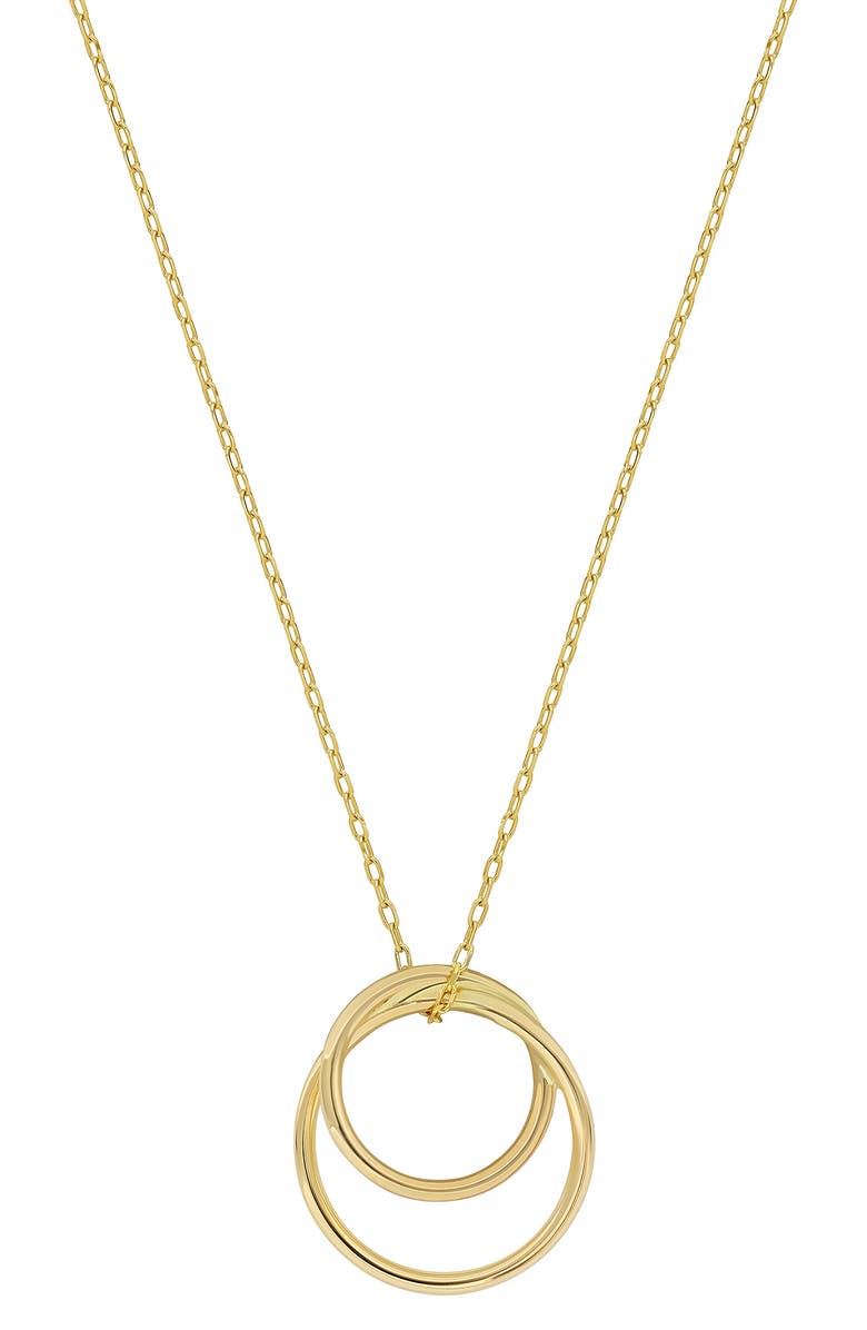 Bony Levy 14K Gold Double Open Pendant Necklace, Main, color, 