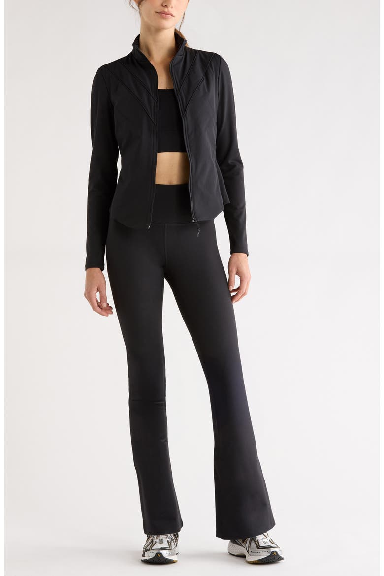 Live In Flare Leggings, Alternate, color, BLACK