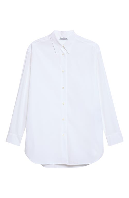 Jil Sander Cotton Long Sleeve Shirt In White