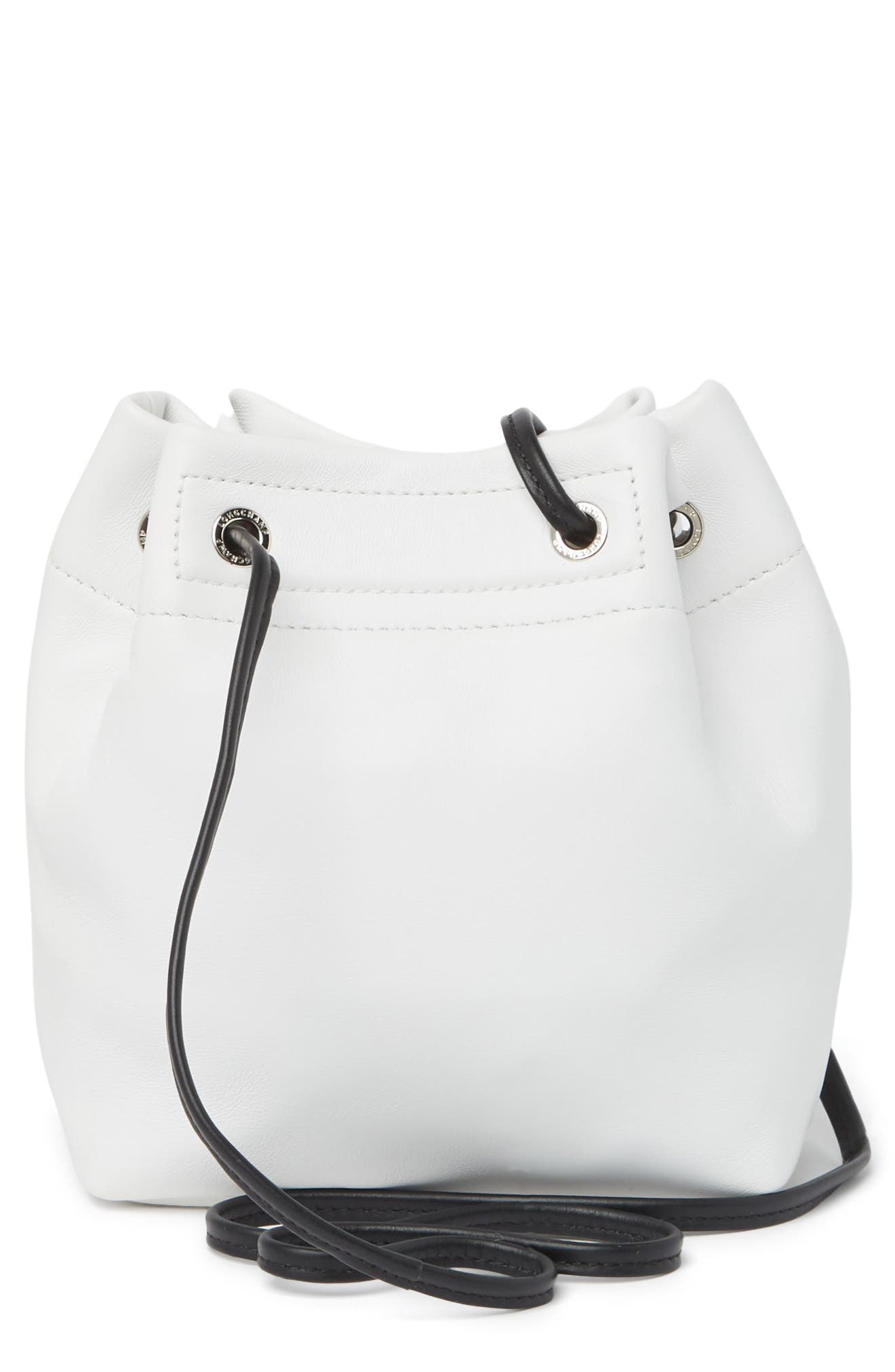 Longchamp Mini Bucket Bag, Alternate, color, White