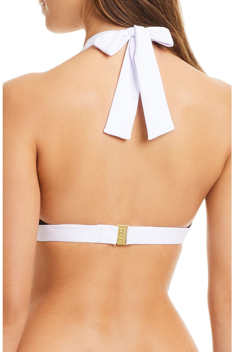 Halter Bikini Top, Alternate, color, BLACK