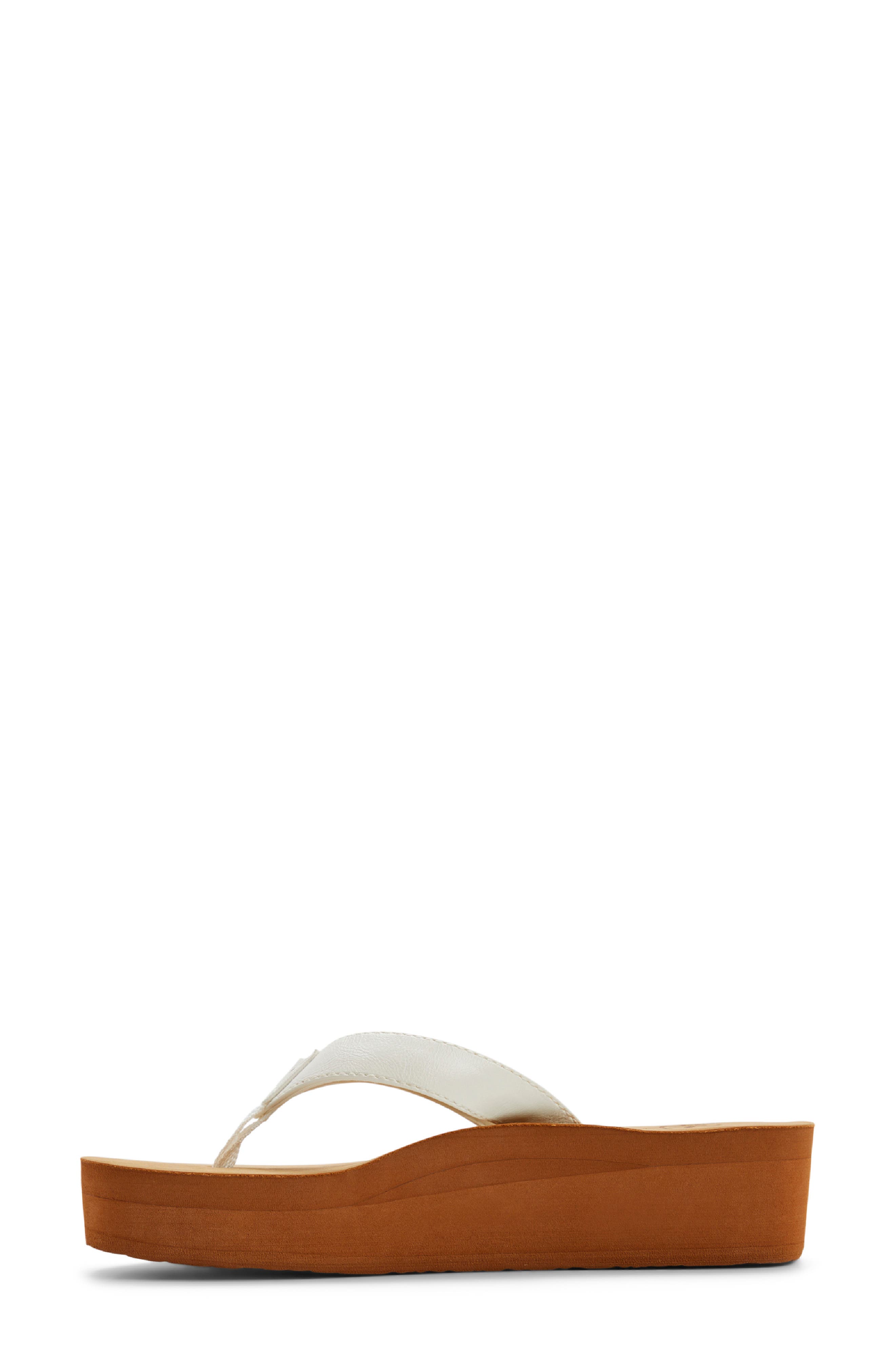 Melinda Platform Flip Flop, Alternate, color, WHITE