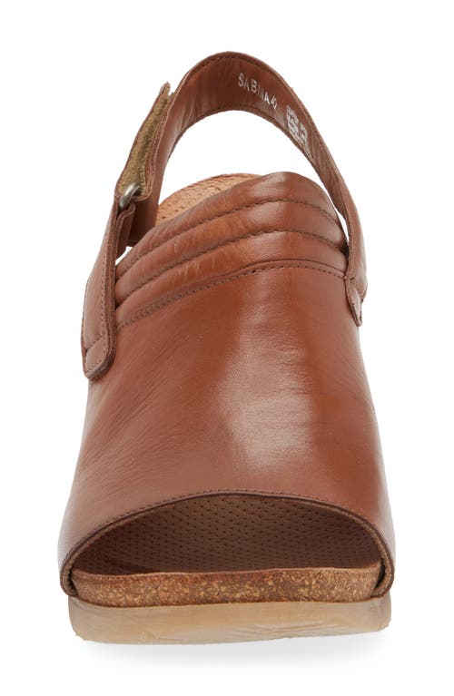 Miz Mooz Sabina Wedge Sandal In Brandy