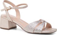 Paradox London Pink Marquise Embellished Ankle Strap Sandal
