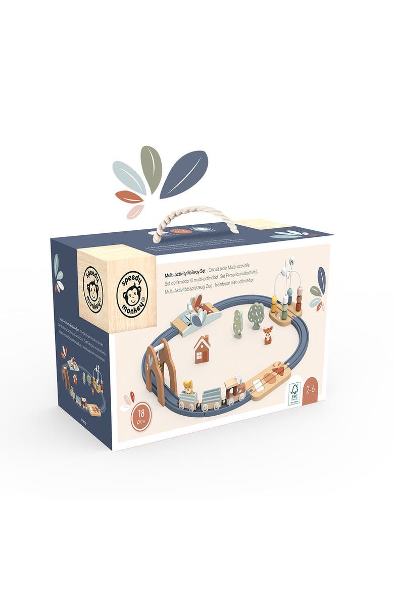 Speedy Monkey Multi-Activity Railway Set, Alternate, color, Multi