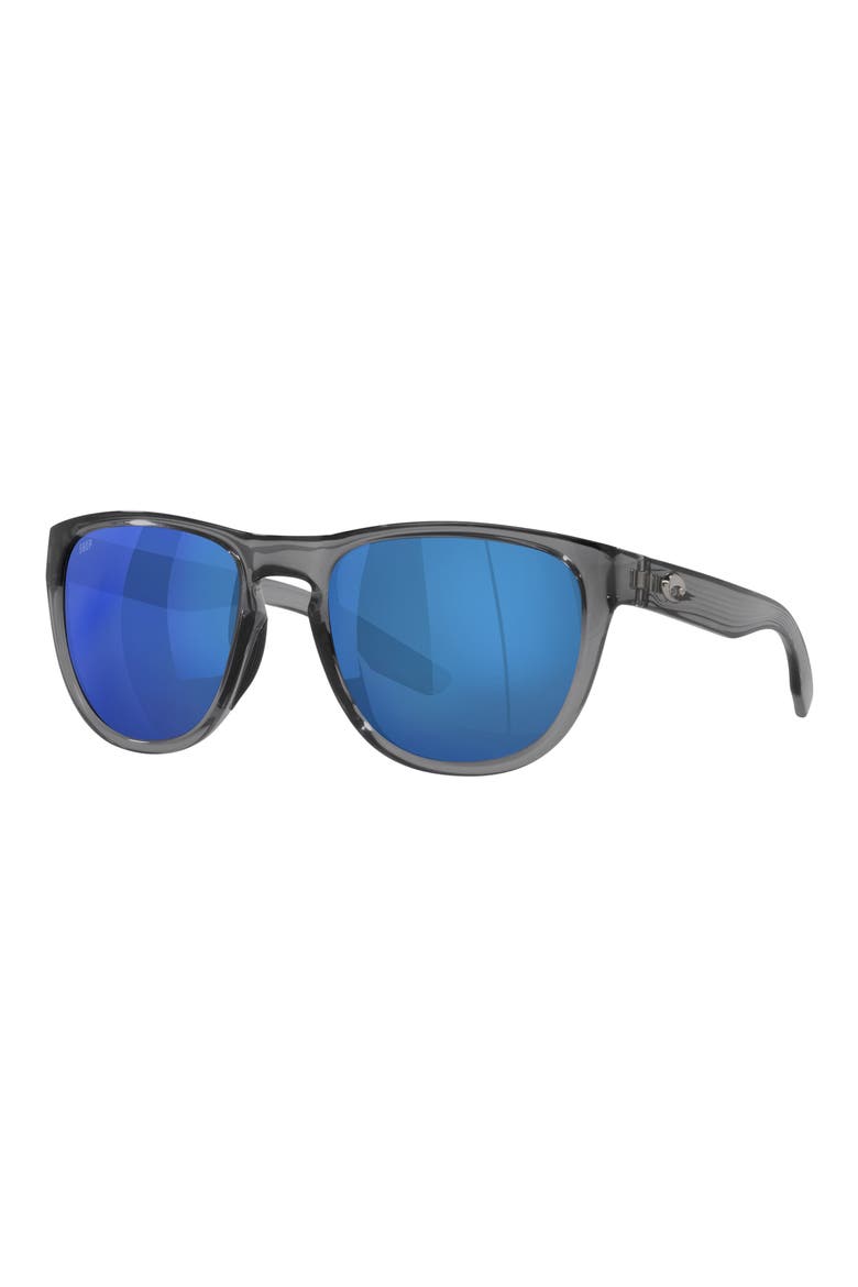 Irie 55mm Mirrored Pilot Sunglasses, Alternate, color, BLUE