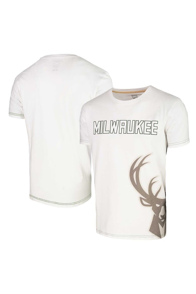 Unisex Stadium Essentials White Milwaukee Bucks Scoreboard T-Shirt, Main, color, White