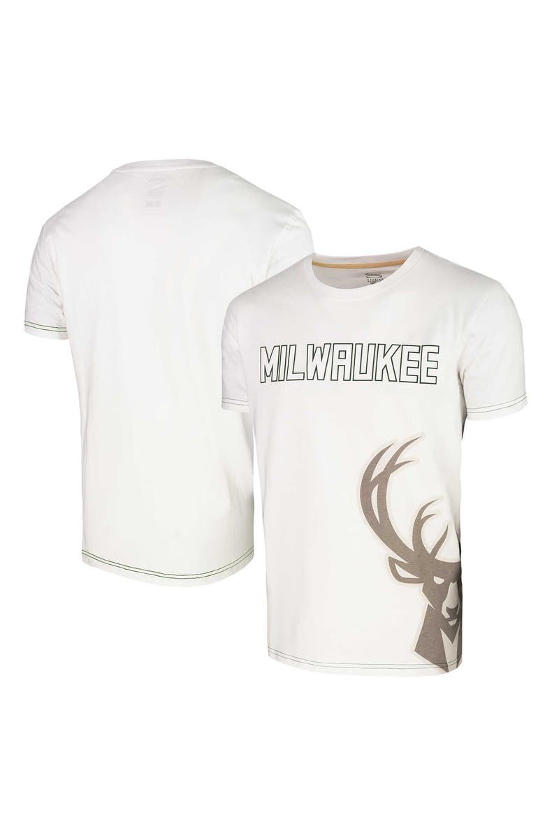 Stadium Essentials Unisex Stadium Essentials White Milwaukee Bucks Scoreboard T-Shirt, Main, color, White