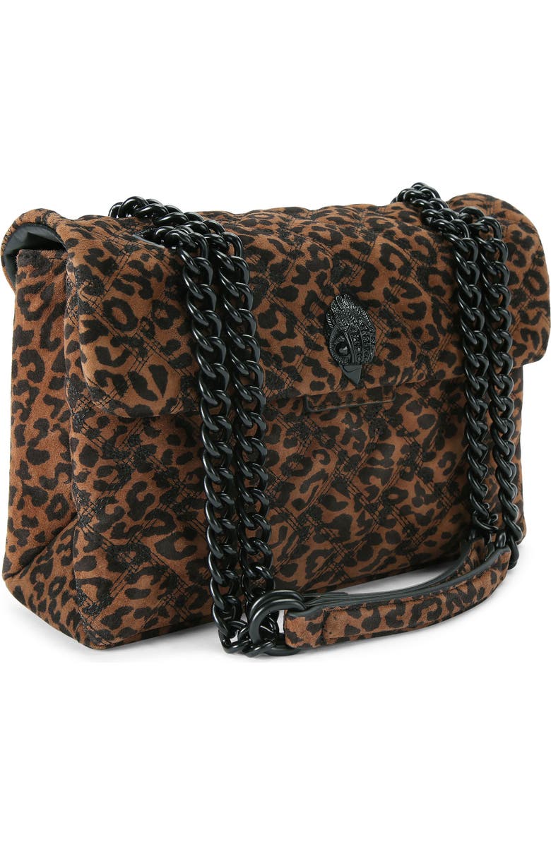 Kurt Geiger London Kensington Quilted Leather Shoulder Bag, Alternate, color, Open Brown