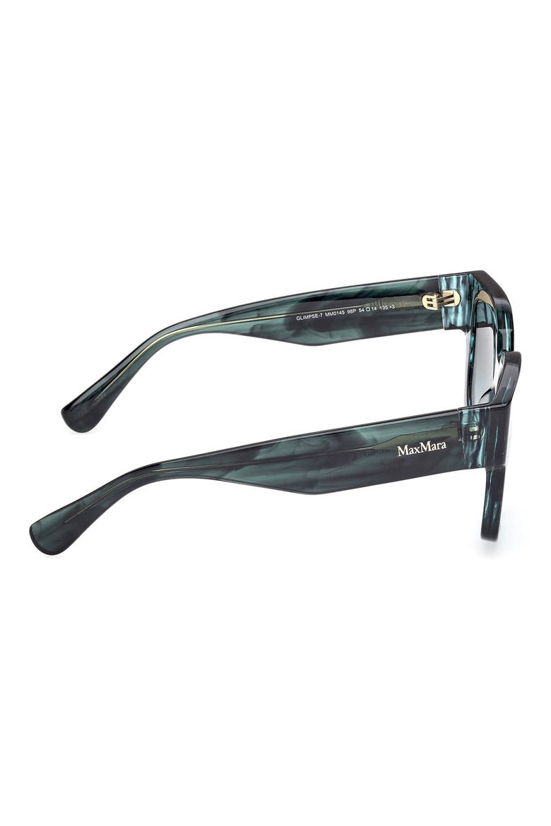 Glimpse 54mm Round Sunglasses, Alternate, color, STRIPED PETROL/ PETROL/ AZURE