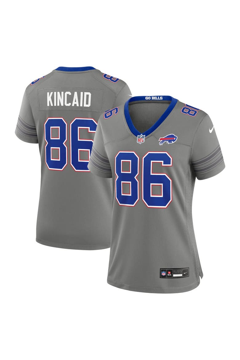 Women's Nike Dalton Kincaid Gray Buffalo Bills Nickel City Game Jersey, Main, color, Gray