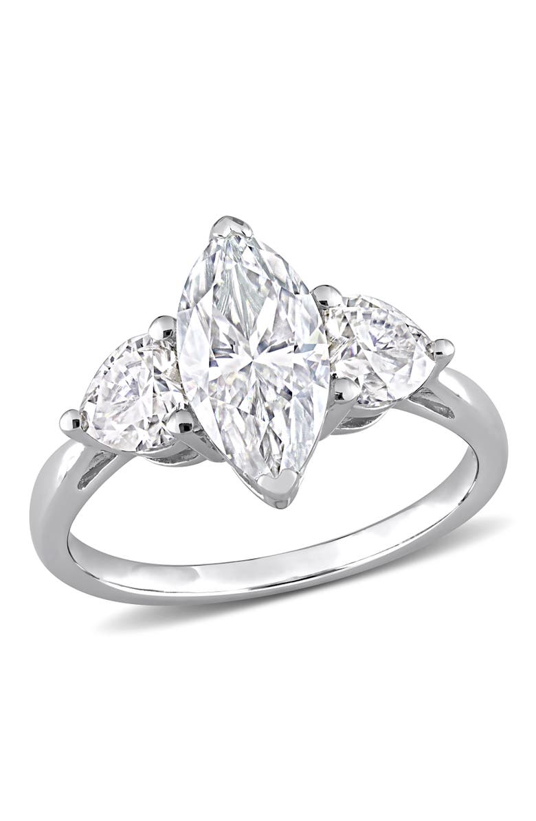 Julianna B. Moissanite Marquise Heart 3-Stone Ring, Main, color, 