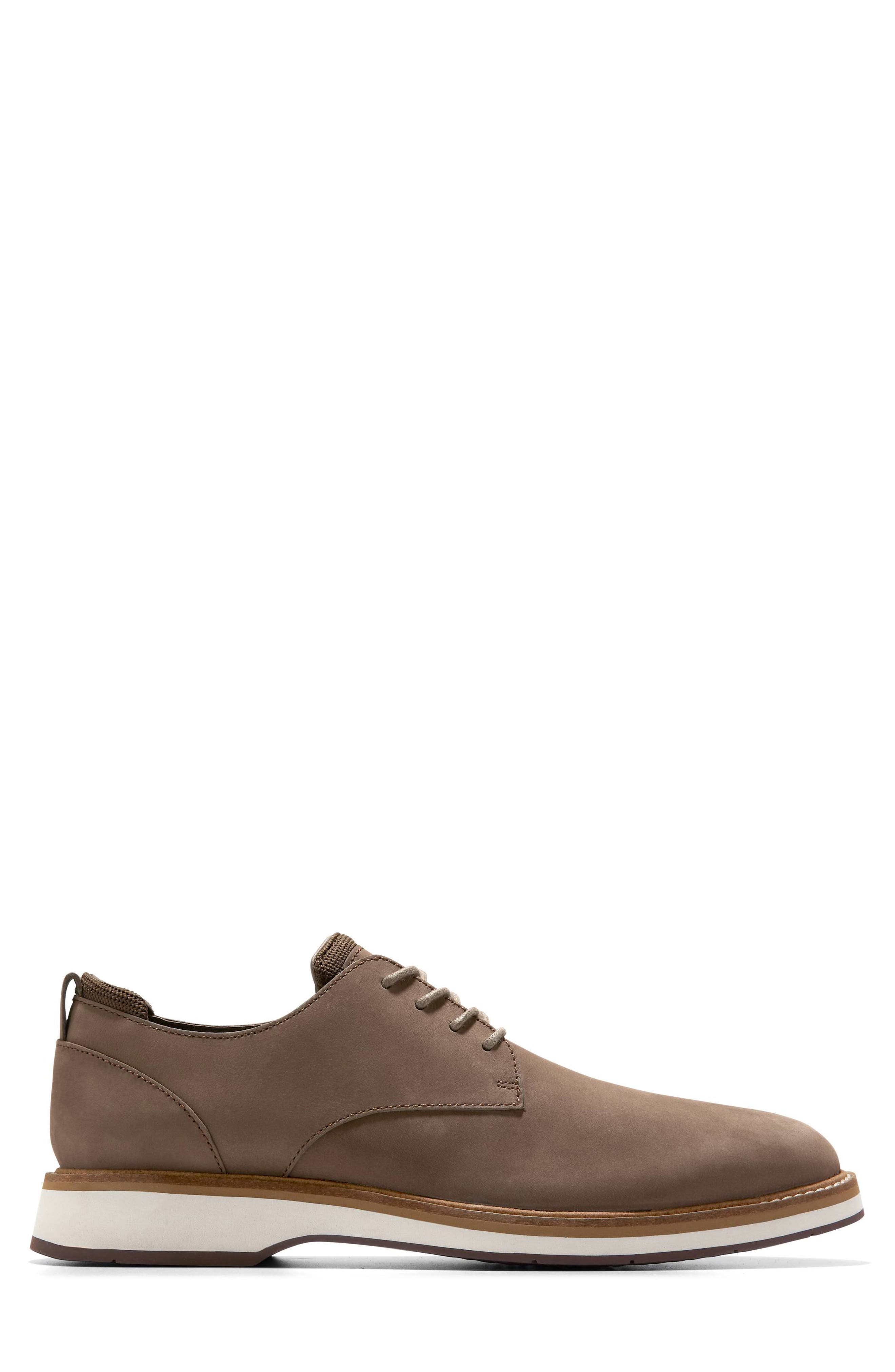 Cole Haan Osborn Plain Toe Derby, Alternate, color, Truffle Nubuck / Ivory