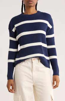 Vigoss Stripe Rib Knit Sweater