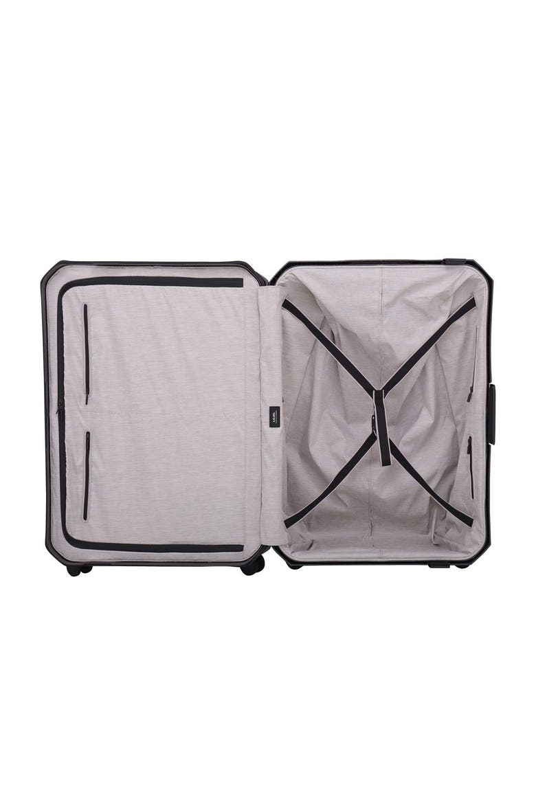 Voja Large check in 30 inch Lightweight Luggage, Alternate, color, Midnight Black