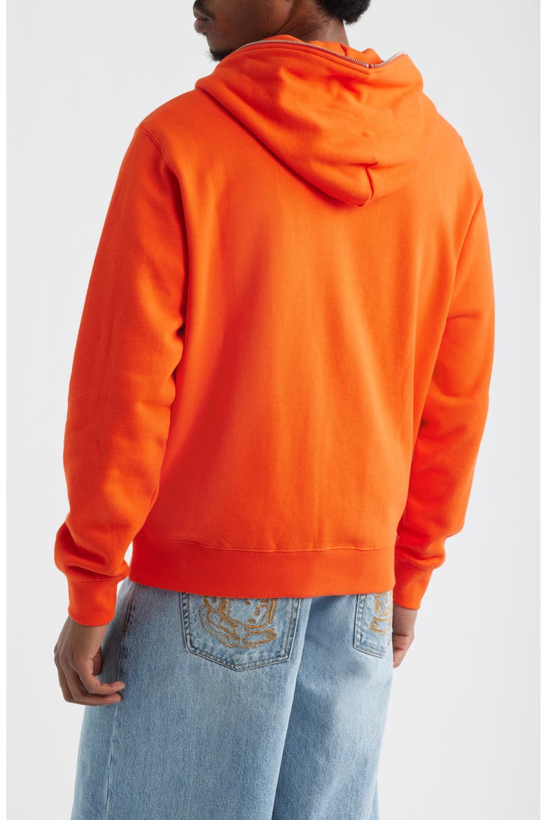 Script Logo Cotton Fleece Hoodie, Alternate, color, TANGERINE LILY