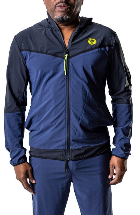 Athleticblacknavy Blue Zip Hoodie