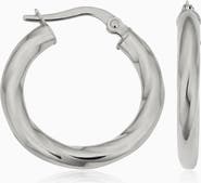 Oradina 14K Gold Goddess Midi Hoops Earrings