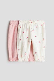 H&M 2-pack Cotton Muslin Trousers
