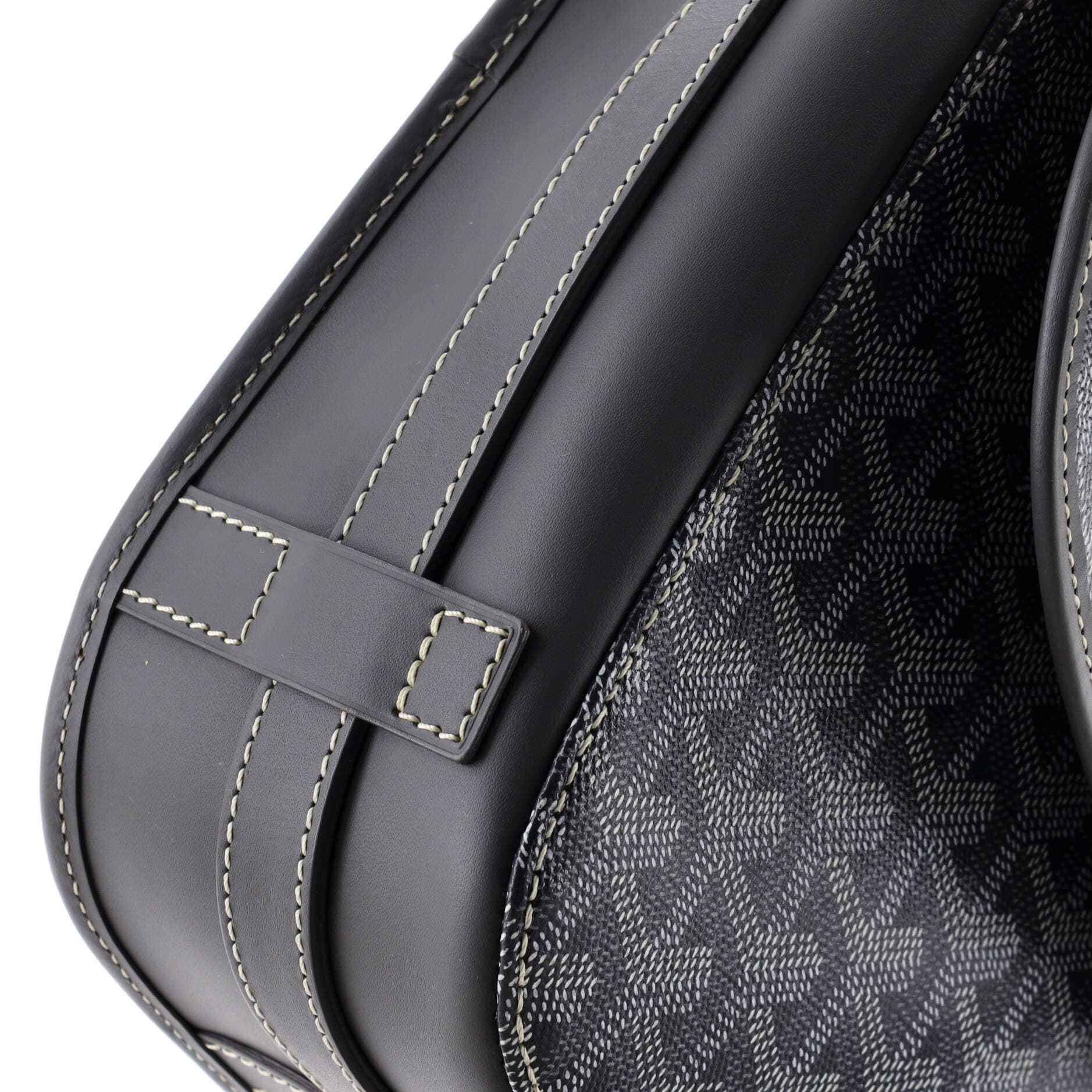 Pre-Owned Goyard Belvedere II Messenger Bag Coated Canvas MM, Alternate, color, Gray