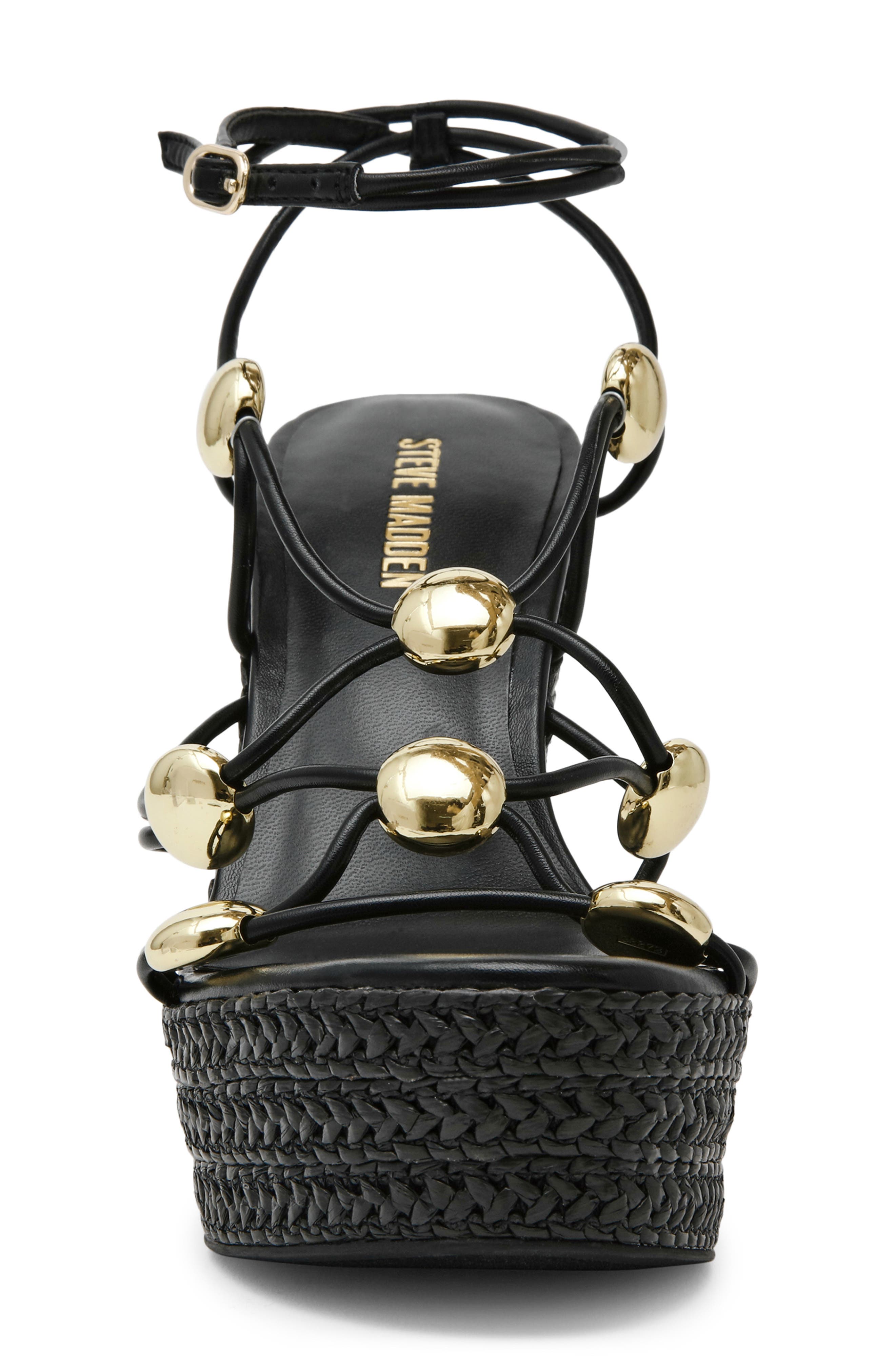 Steve Madden Oaklie Platform Slide Sandal, Alternate, color, Black