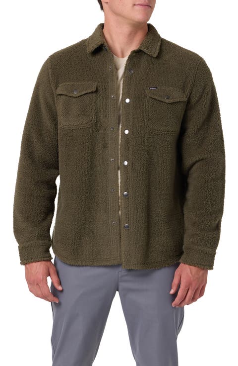 Glacier Solid Superfleece Snap-Up Overshirt