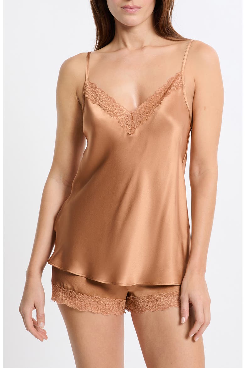 Milky Silk Camisole, Main, color, SABLE