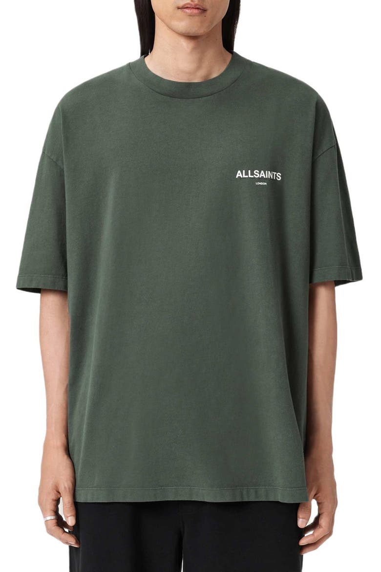 Halcyon Oversize Cotton Graphic T-Shirt, Main, color, GARNET GREEN