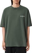 AllSaints Halcyon Oversize Cotton Graphic T-Shirt