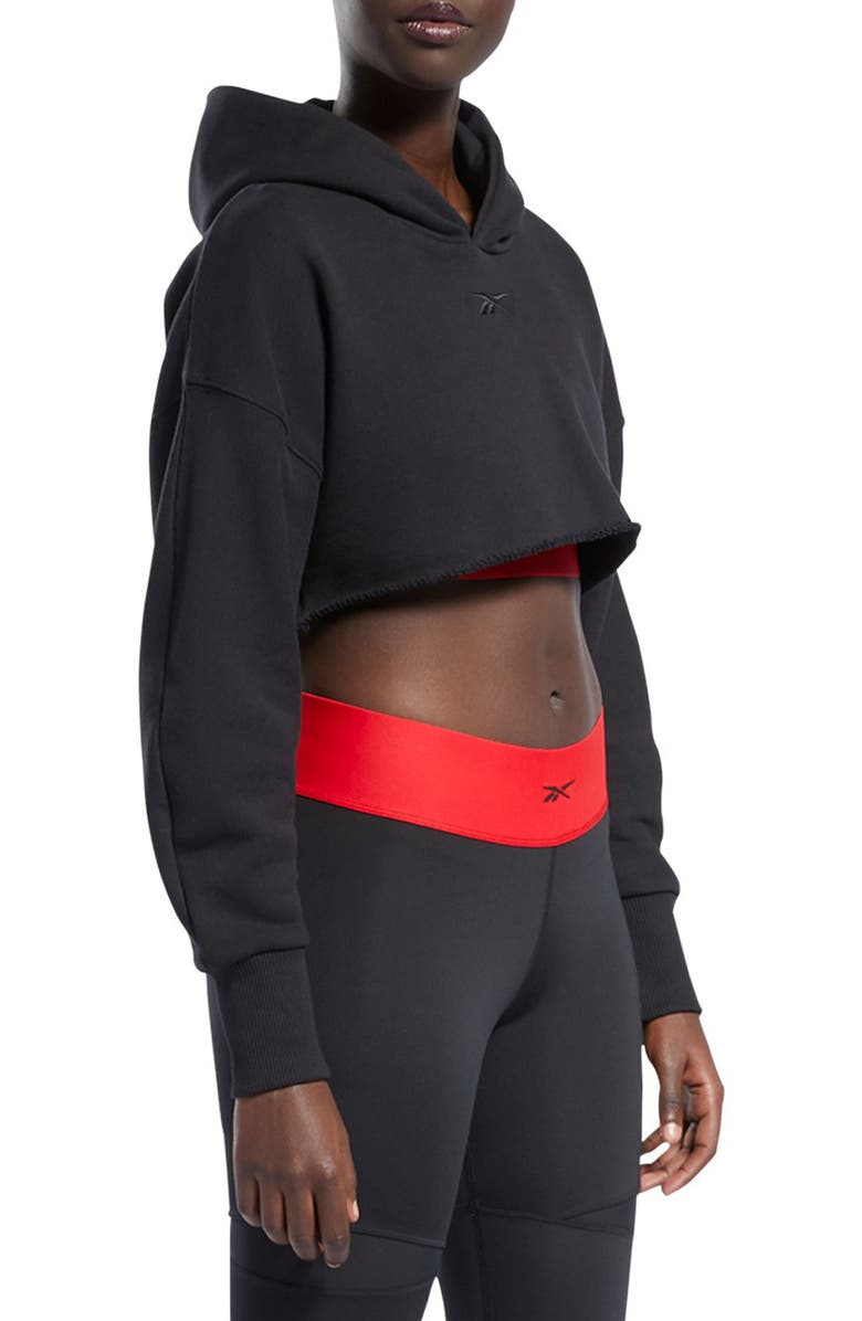 CARDI B X REEBOK Reebok x Cardi B Crop Hoodie, Alternate, color,