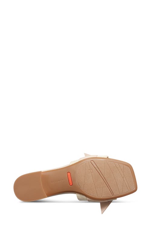 Shop Rockport Carsie Knotted Slide Sandal In Light Natural