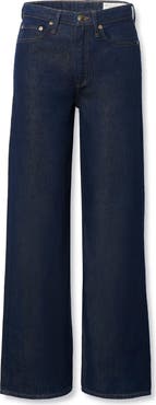 rag 
bone Featherweight Logan Mid Rise Wide Leg Jeans