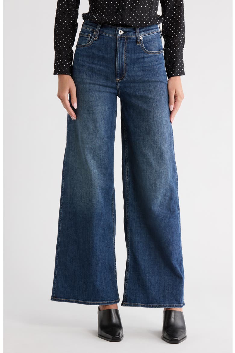 Serena High Waist Wide Leg Jeans, Main, color, BOGART