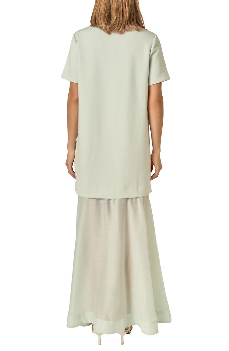 English Factory See Through Mixed Media Maxi Dress, Alternate, color, Mint