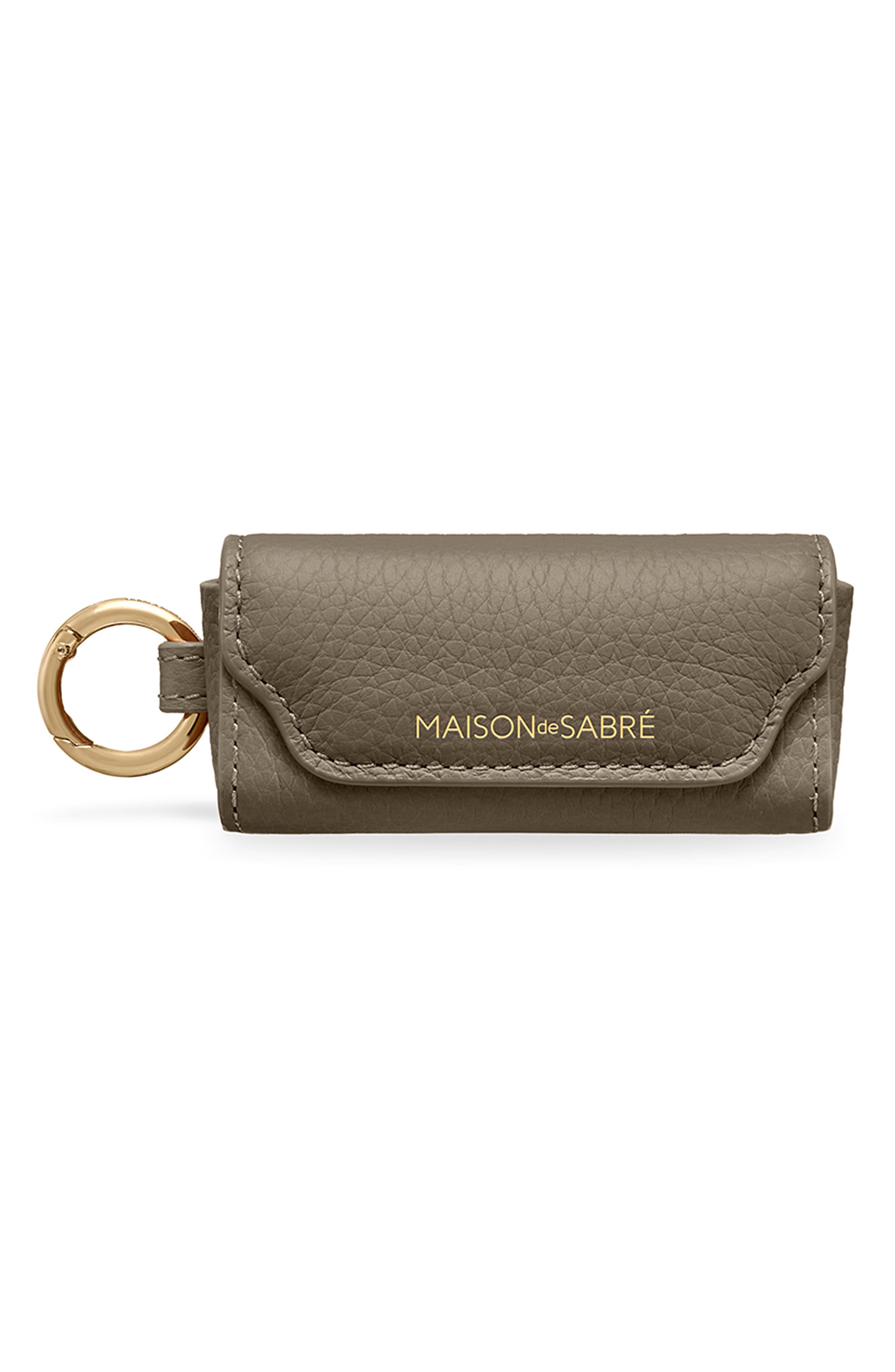 MAISON de SABRÉ Leather Lipstick Charm, Main, color, Cashmere Matcha