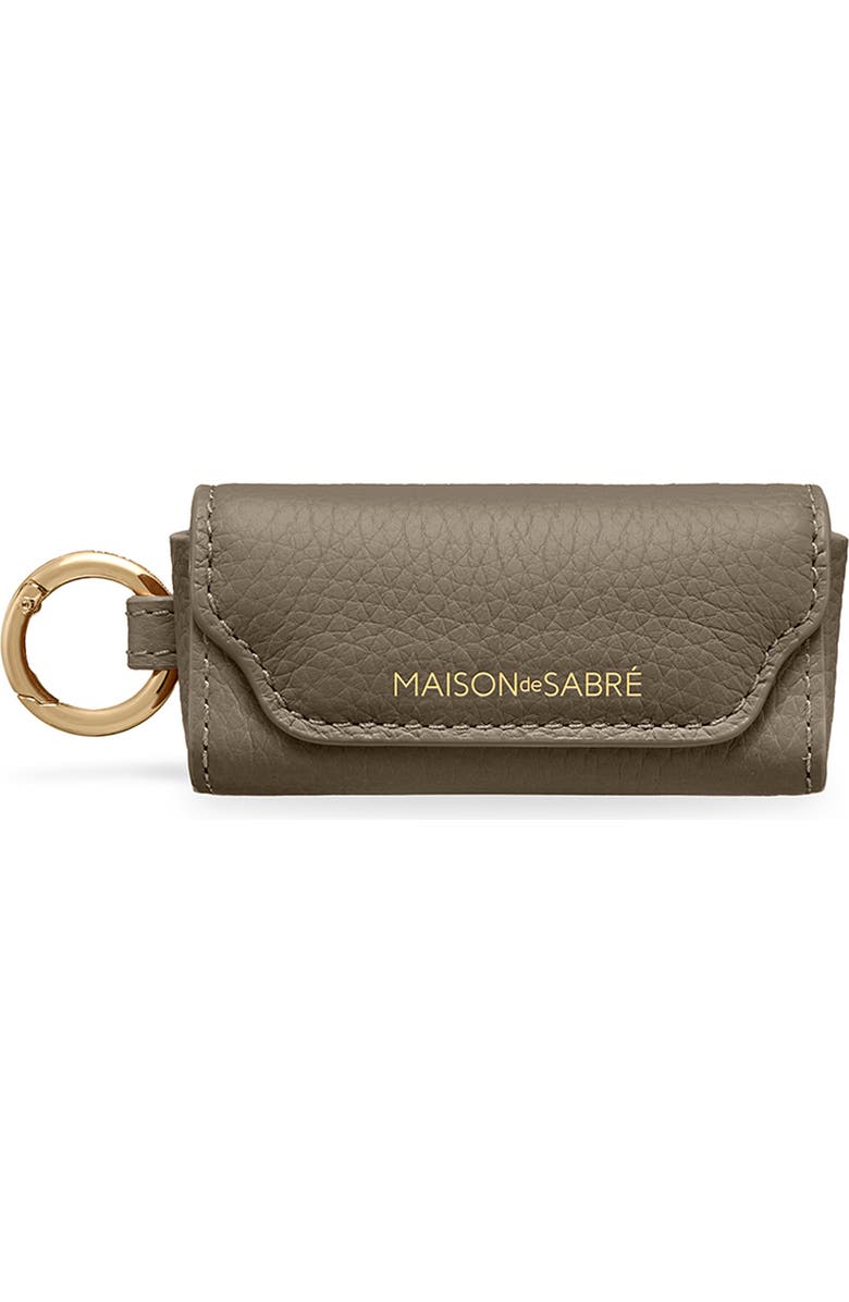 MAISON de SABRÉ Leather Lipstick Charm, Main, color, Cashmere Matcha