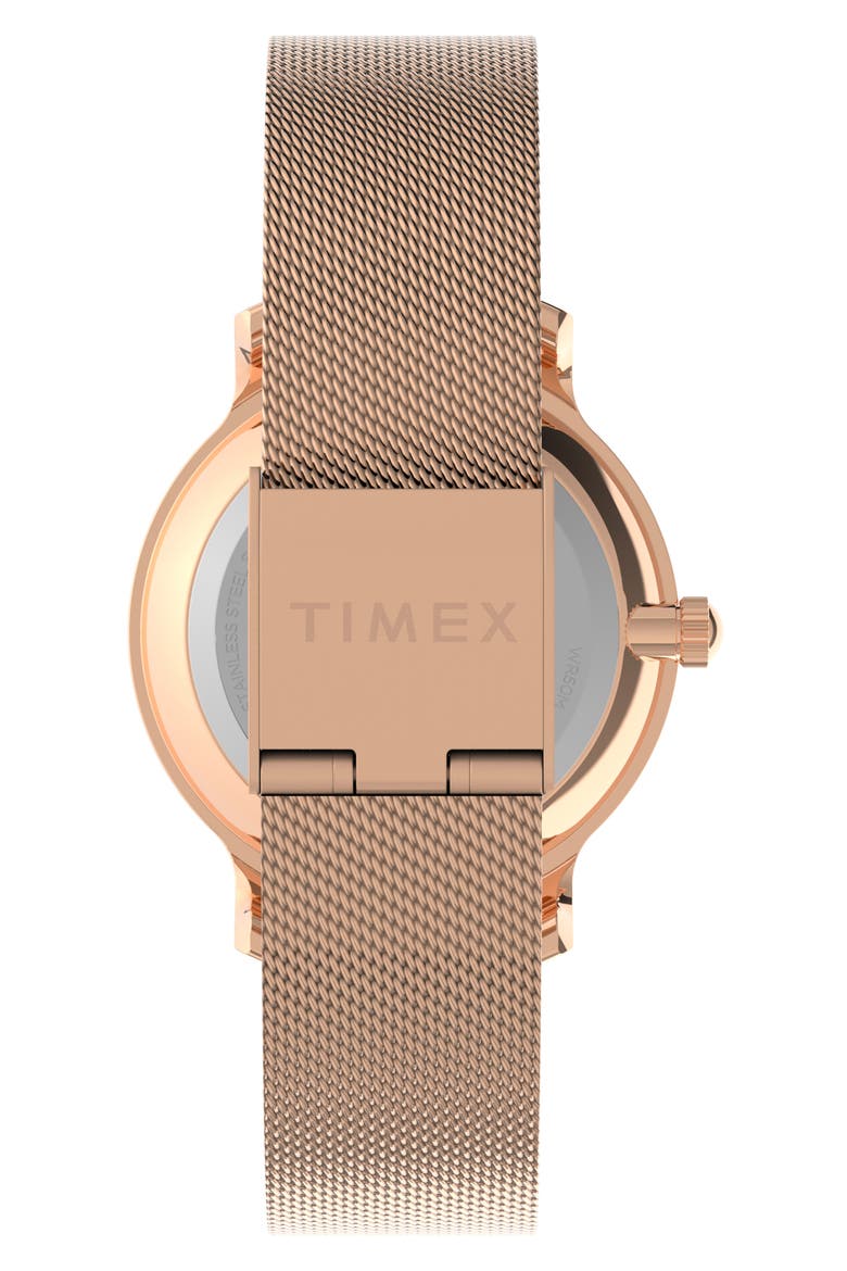 x BCRF Transcend Mesh Strap Watch, 36mm, Alternate, color, ROSE GOLD/ ROSE GOLD