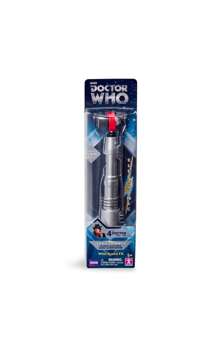 Toynk Doctor Who 4th Doctor Sonic Screwdriver With Sound, Alternate, color, Silver