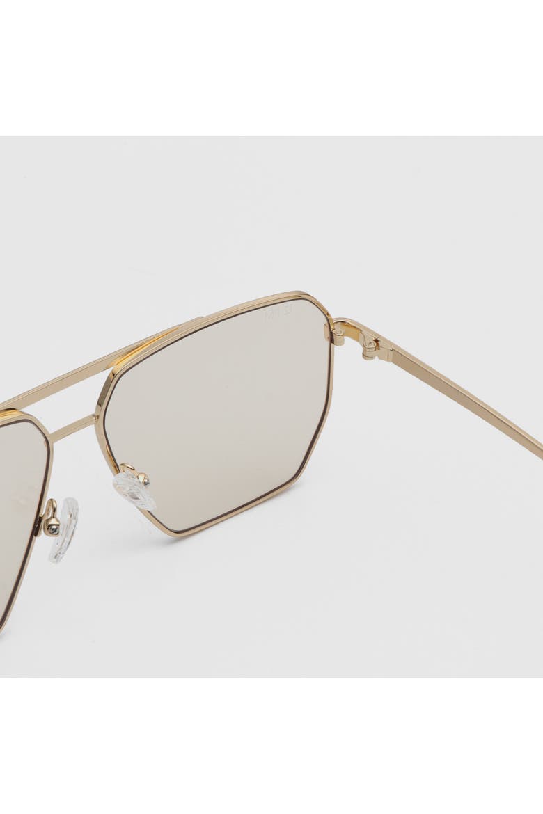 London Metal Sunglasses, Alternate, color, Gold/Nude