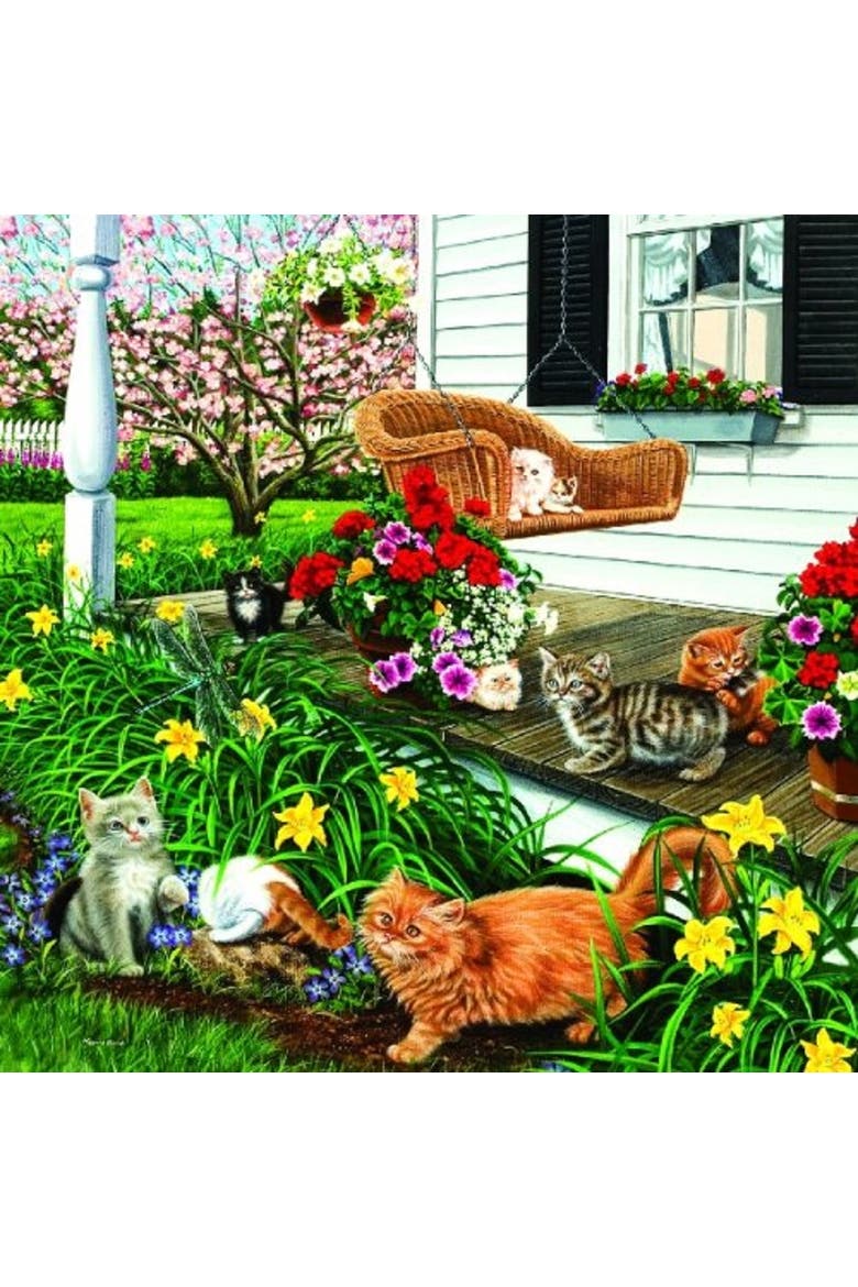 In the Swing of It 500 piece Jigsaw Puzzle for Adults, Alternate, color, Multicolor