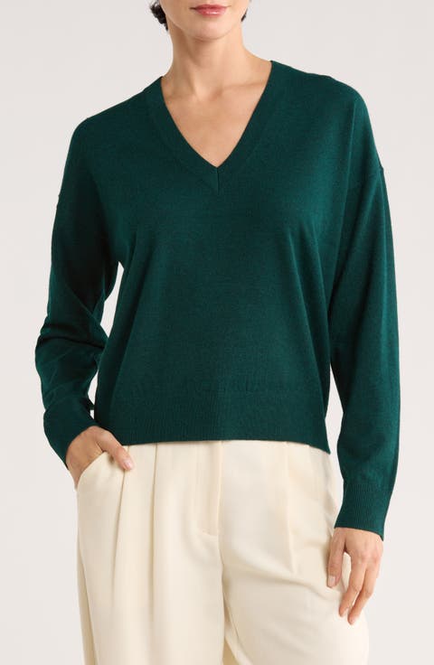V-Neck Pullover Sweater