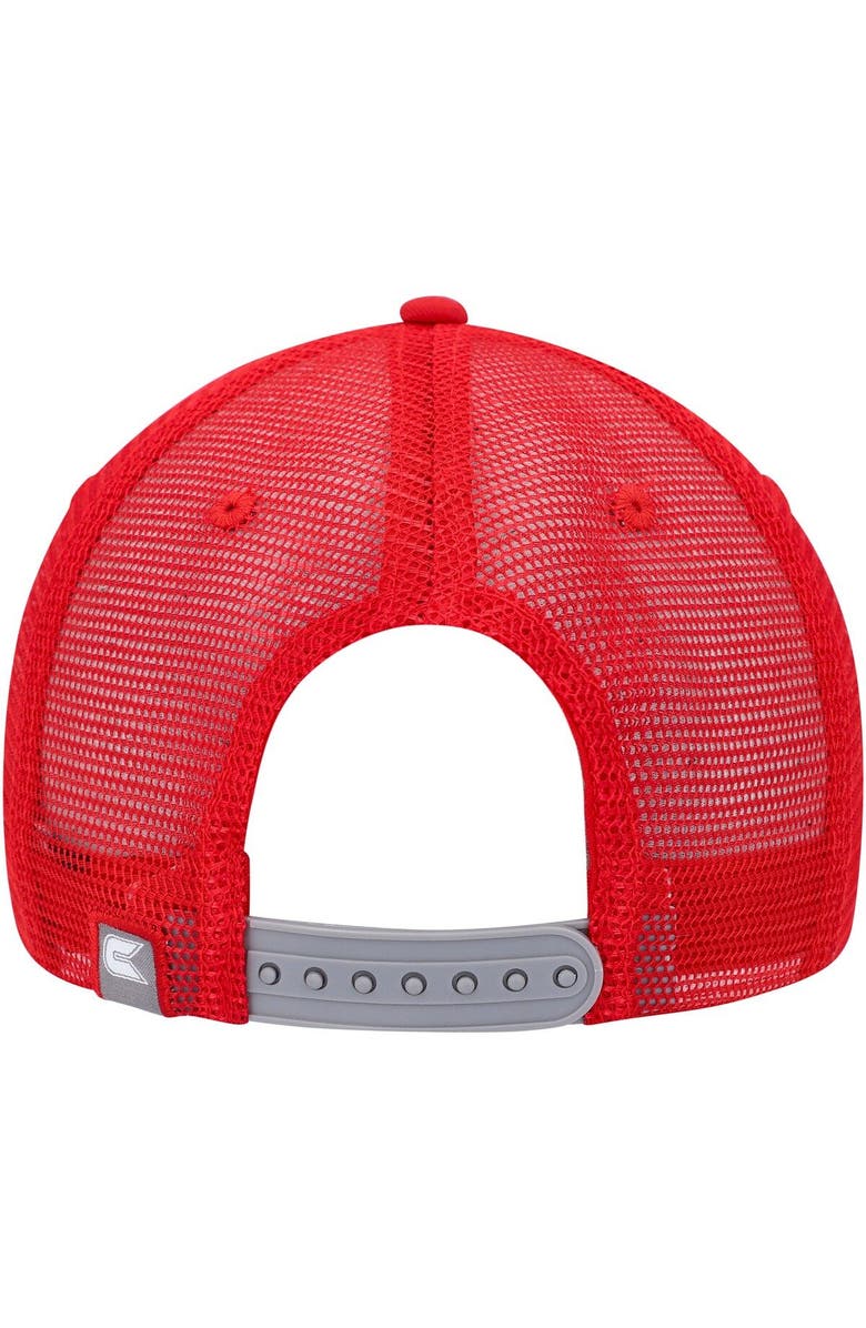 COLOSSEUM Men's Colosseum  Gray/Red NC State Wolfpack Love Fern Trucker Snapback Hat, Alternate, color, Gray