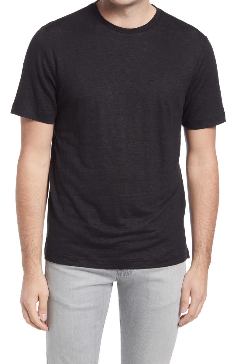 Nordstrom Men's Linen Crewneck T-Shirt, Main, color, 